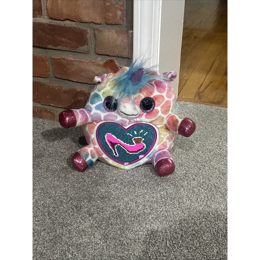 Zuru Rainbocorns Big Bow Surprise Sequined‎ Giraffe Plush 11"
